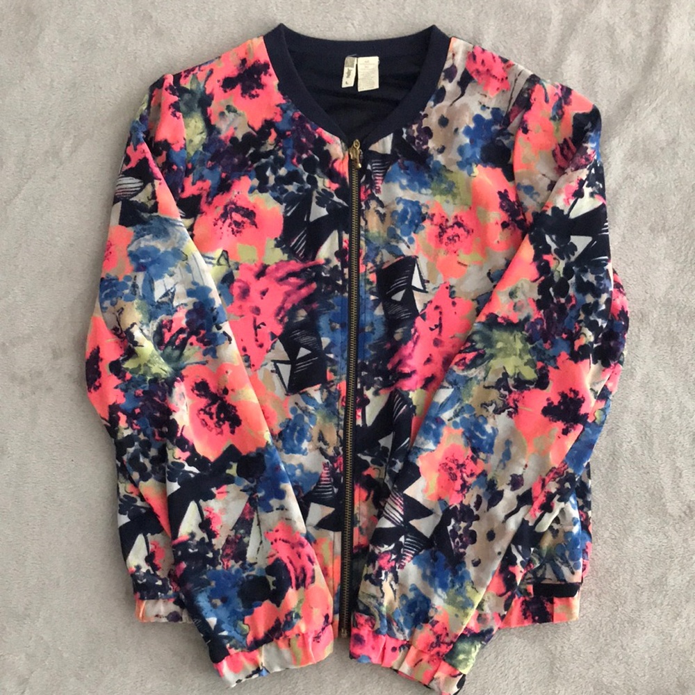 Colorful Light Bomber Jacket
